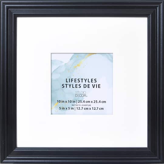 12 Pack: Black Square 5&#x22; x 5&#x22;  Frame With Mat, Lifestyles&#x2122; by Studio D&#xE9;cor&#xAE;